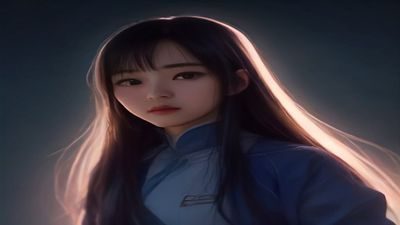 ADN系列悬疑剧情最新番号封面，夜间昏黄路灯下女演员回头，戏剧张力强
